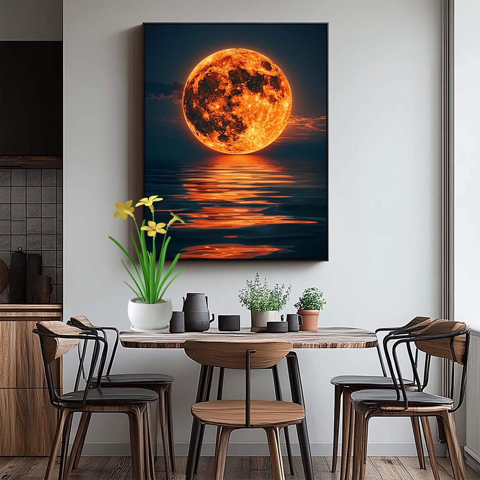「MOON.」CLARITY ART Tri-Tone Celestial Sun Moon and Stars Indoor/Outdoor Metal